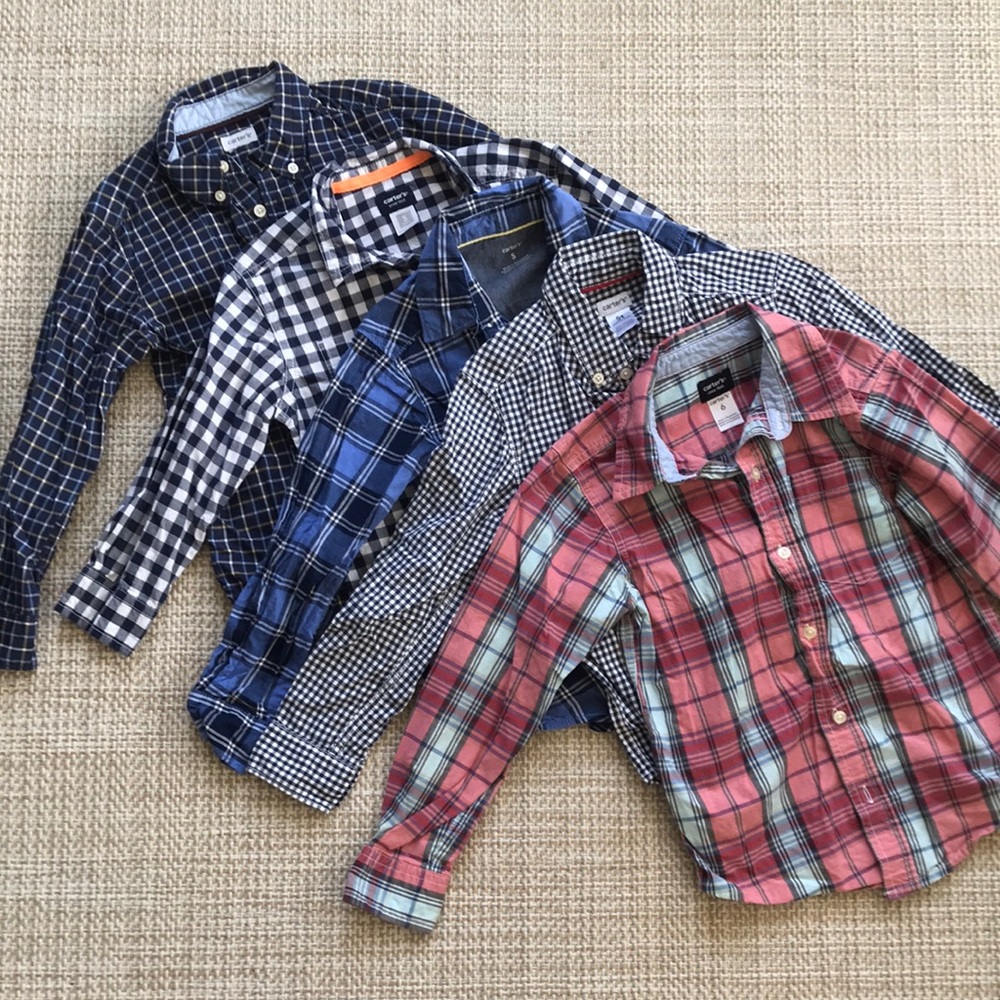 Carters Button Down Bundle (size 5/6)
